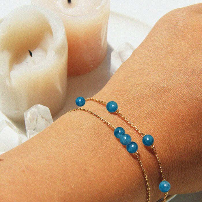 Bracelet Pierres Porte-Bonheur Apatite