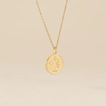 collier signe astro balance pendentif
