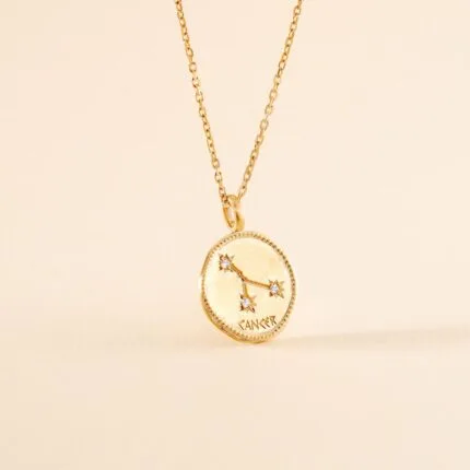 collier signe astro cancer pendentif