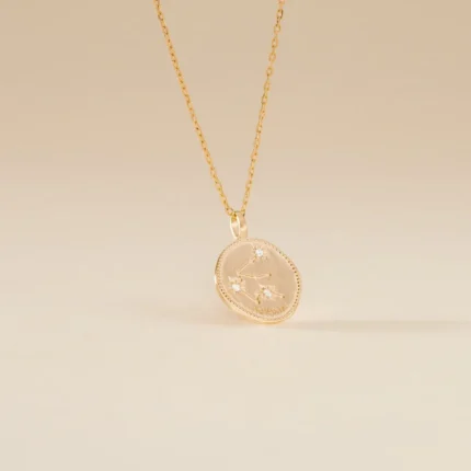 collier signe astro verseau pendentif