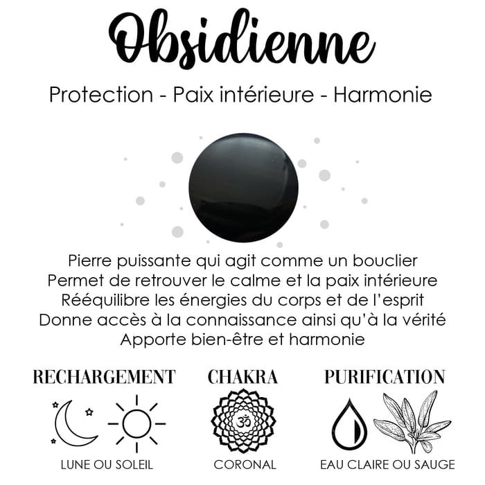 Vertus de l'Obsidienne noire. Protection chakras et purification