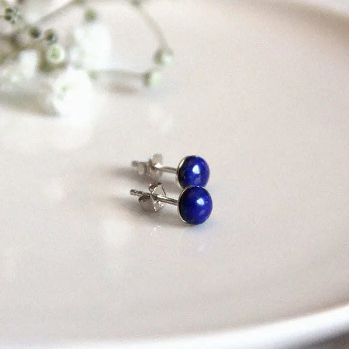 Boucles d'oreilles à pampilles : 6 po. Lapis-lazuli et perles de