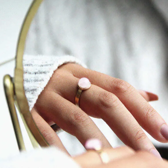 Bague Quartz Rose | Univers Minéral