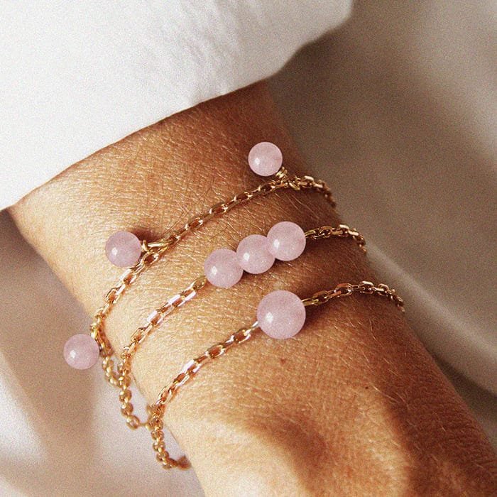 Bracelet Quartz Rose – Amour Tendresse Paix Intérieure – Cannelle - Mayana  Bijoux Spirituels